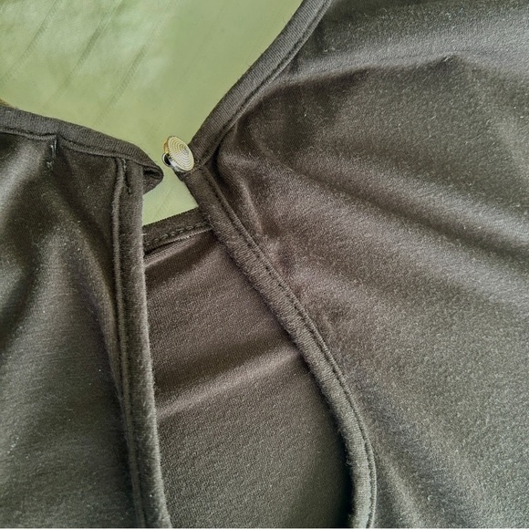 Chic Black Jumpsuit with Blouson Top Long Sleeves and Wide-Leg Pants size XL - Picture 11 of 15